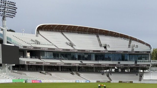 Compton Stand tiers and roof at Lord’s in October 2021